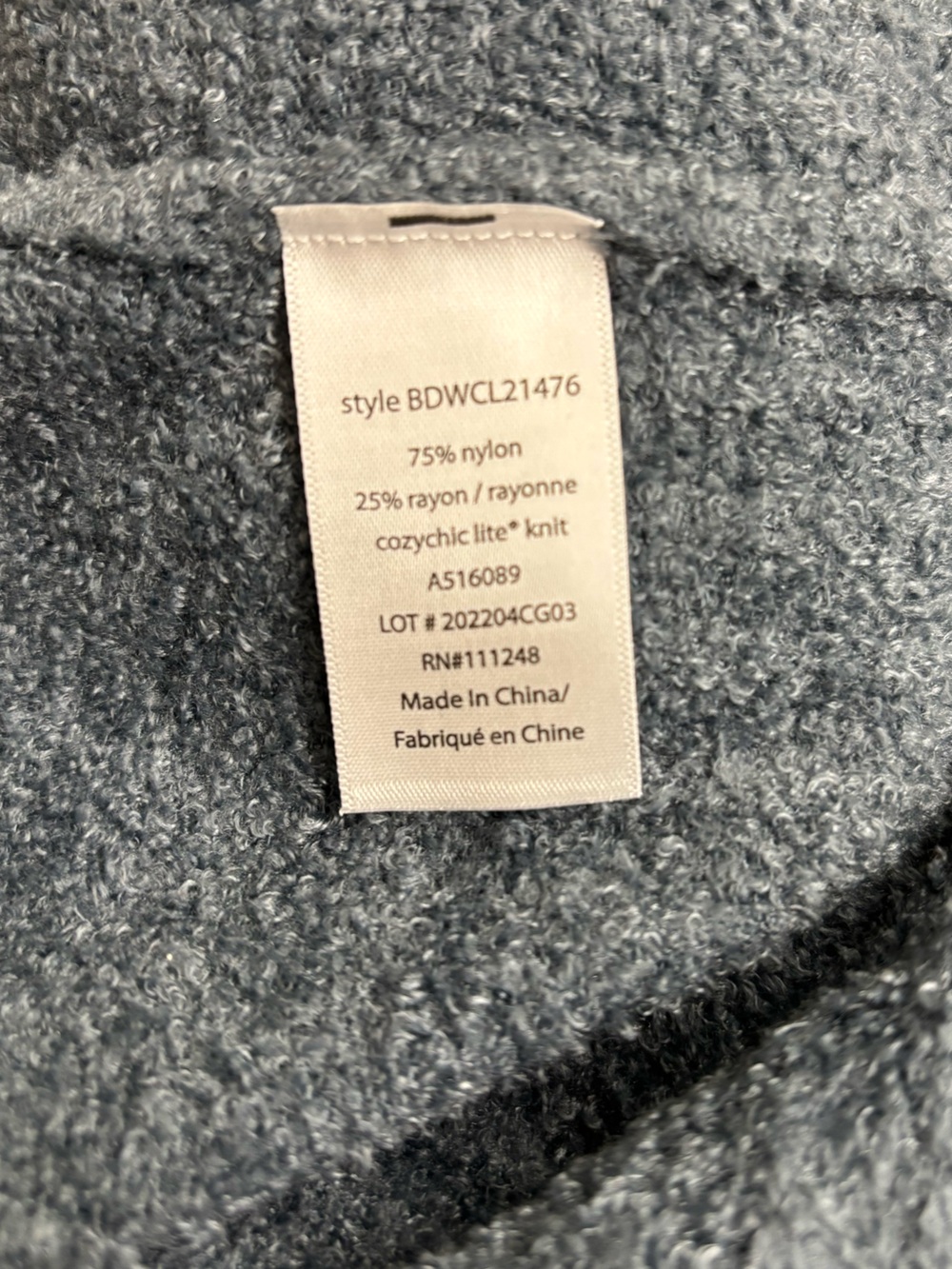 Barefoot Dreams CozyChic Lite rib knit half zip tunic - QVC item #A516089 - Picture 4 of 9